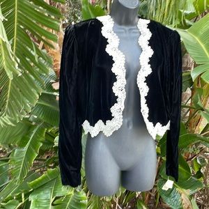 Scot McClintock, Victorian Gothic velvet crop jacket